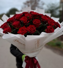51 червона троянда  70см 